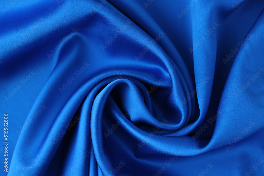 Fototapeta premium Blue fabric cloth texture for background and design art work