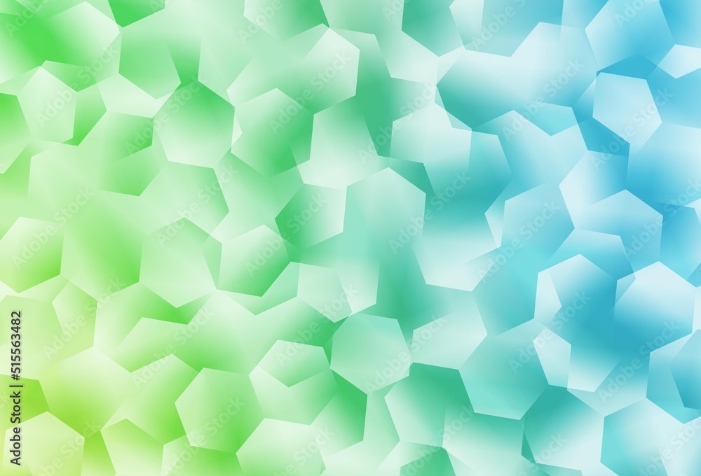 Light Blue, Green vector polygonal template. Light Blue, Green vector polygonal template.