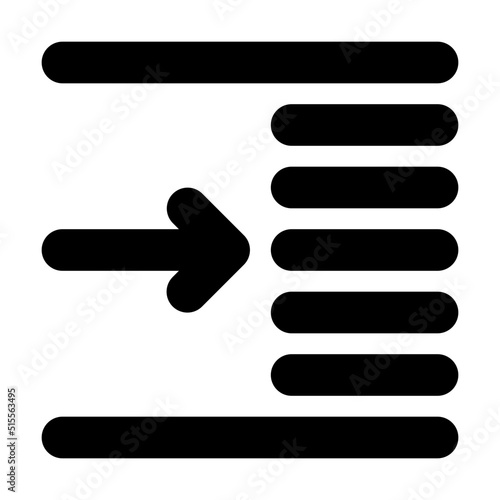 increase indent icon