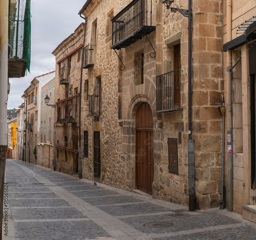 Narrow stone streets in Soria  Spain