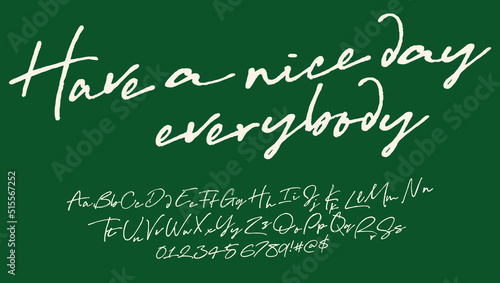 Hand drawn funny comic font. Good mood and  party inspired this font. Vector illustration