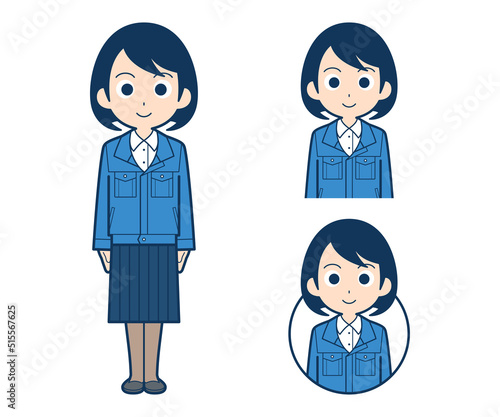 女性の事務員