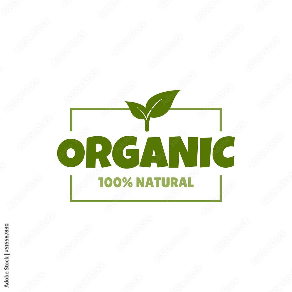 Organic label, logo. Organic, natural product concept. Organic label, logo. Organic, natural product concept.