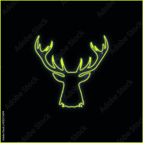 vector of colorful neon deer