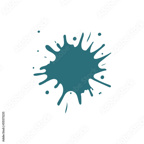 Paint splatters on white background.Vector illustration for design and print. photo