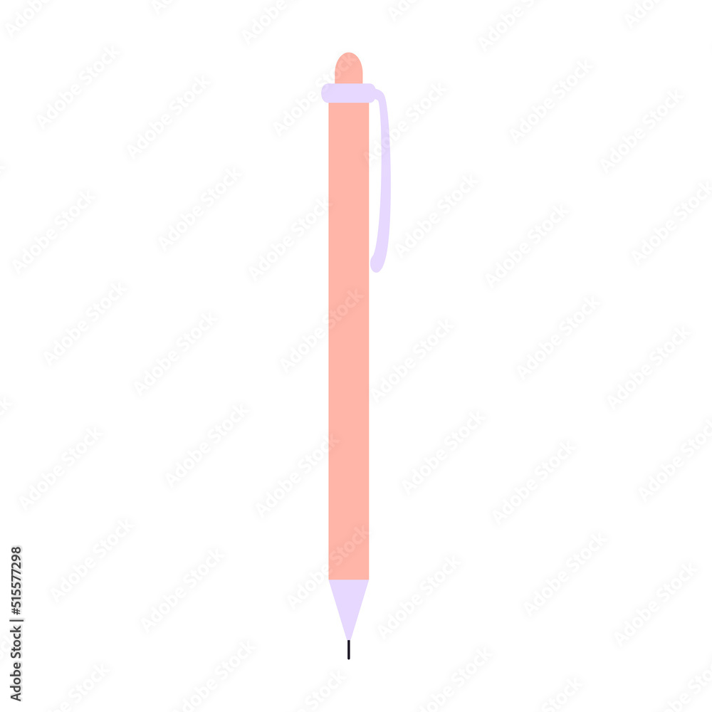 Automatic pen, pencil. Vector design element. Automatic pen, pencil. Vector design element.