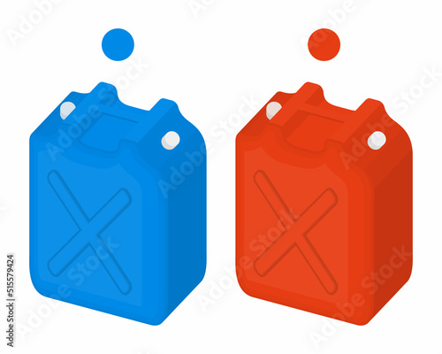 ポリタンク　ベクターイラスト素材