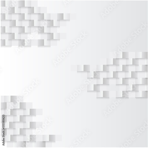 White abstract texture. Vector background 3d paper art style can be used in cover design, book design, poster, cd cover, flyer