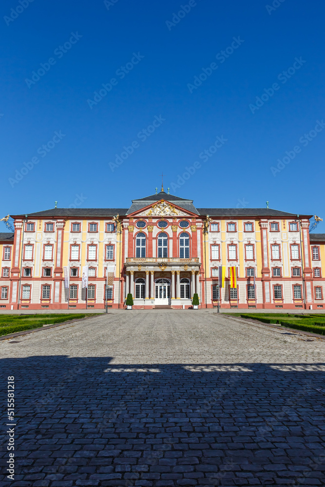 Naklejka premium Bruchsal Castle palace baroque architecture portrait format travel in Germany