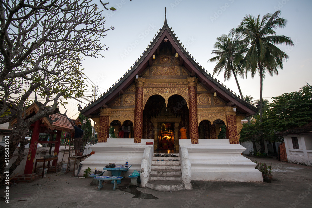 Wat Sibounheuang, is small temple in Luang Prabang, It's a world heritage city by Unesco