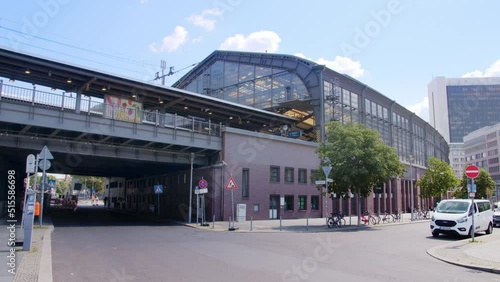 Exterior View of Train Station Friedrichstrasse in Berlins Mitte
