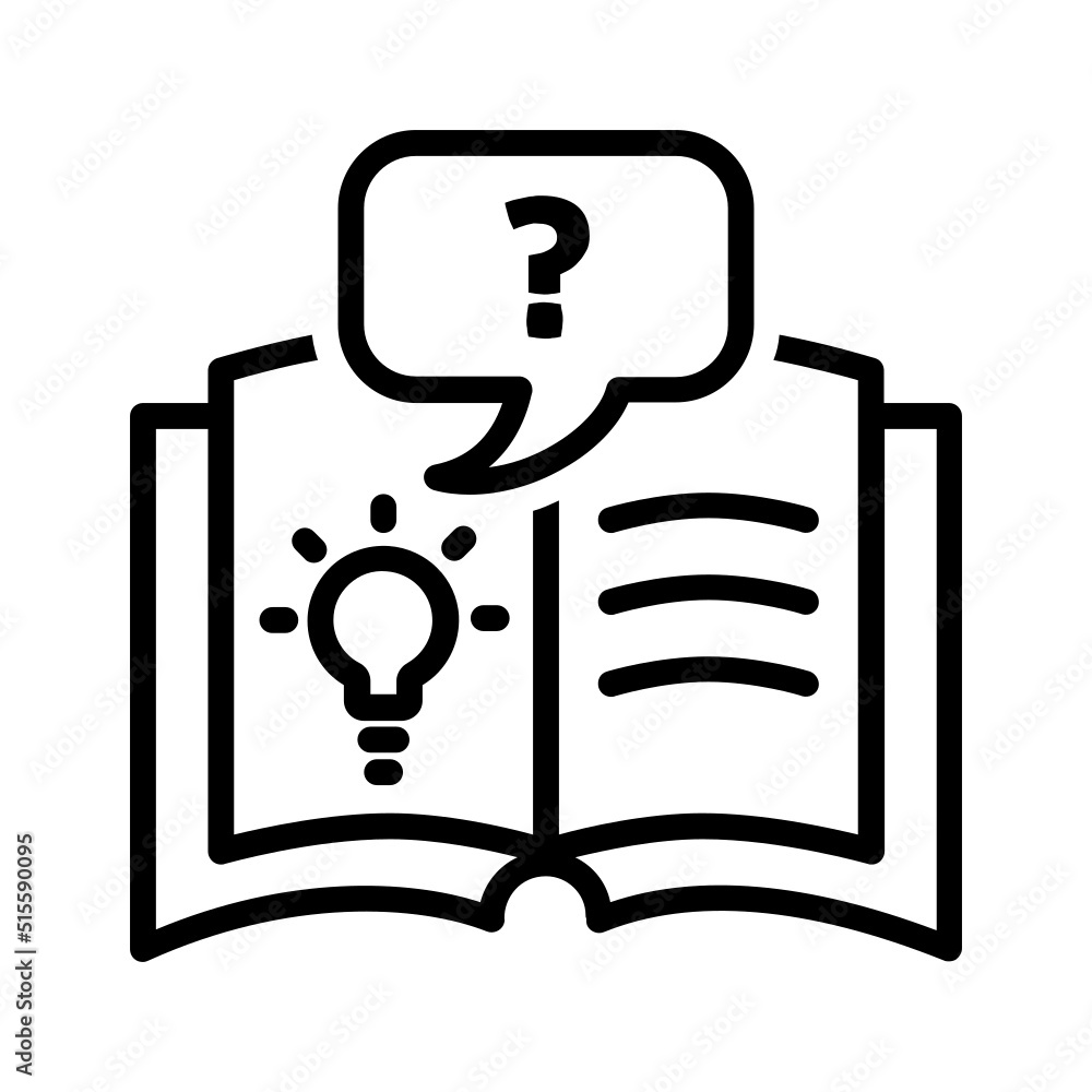 Black line icon for Fact Black line icon for Fact