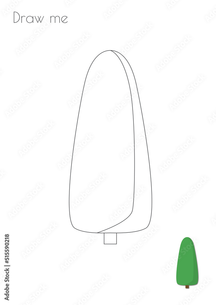 Simple Outline Stroke Tree Shape Silhouette Photo Drawing Skills For Kids A3/A4/A5 suitable format size. Print it by yourself at home and enjoy! Simple Outline Stroke Tree Shape Silhouette Photo Drawing Skills For Kids A3/A4/A5 suitable format size. Print it by yourself at home and enjoy!