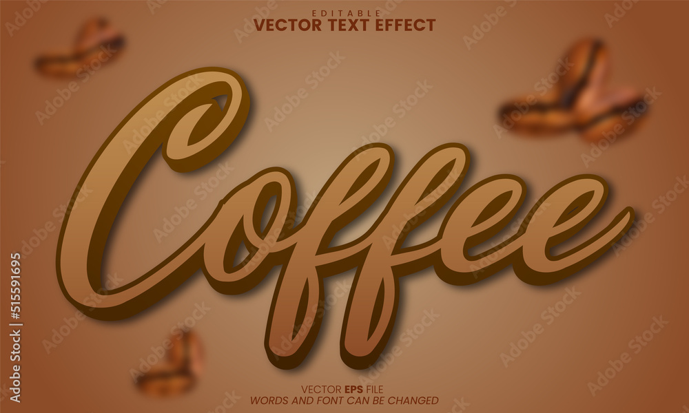 premium 3d Coffee text effect premium 3d Coffee text effect