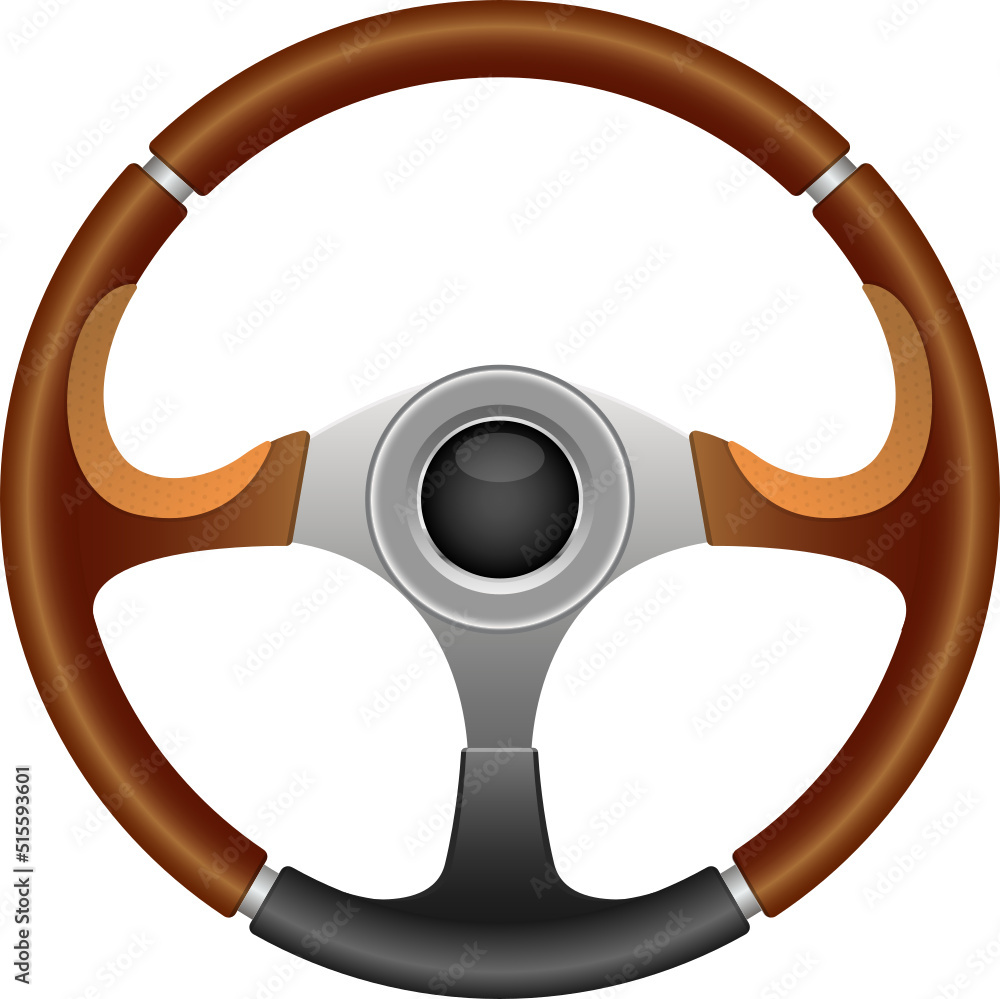 Vetor de Steering wheel clipart design illustration do Stock Adobe Stock