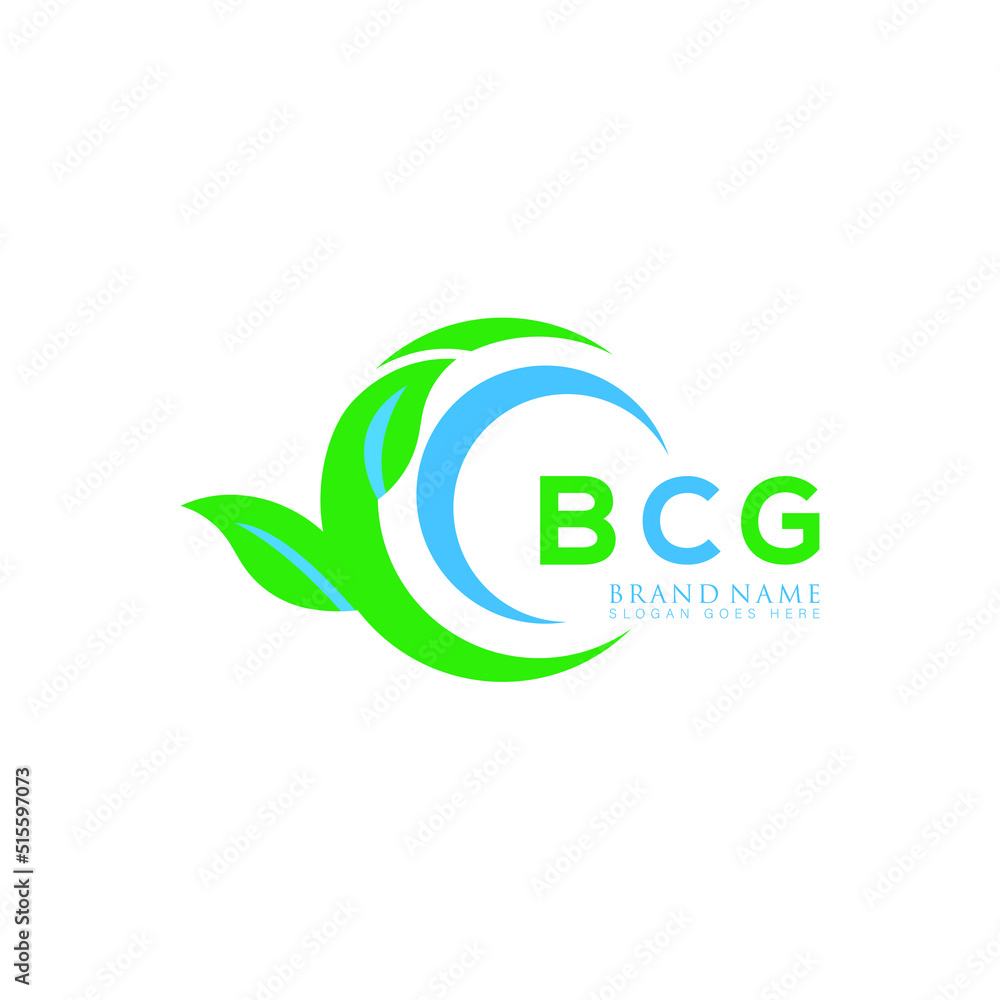 BCG logo design initial creative leaf letter logo. BCG unique letter ...