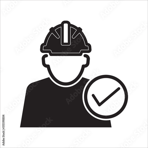 safety helmet icon vector design template