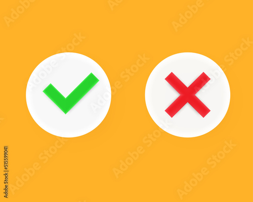 3d vector buttons accepted and rejected Vector
