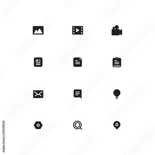 set of icons for web design