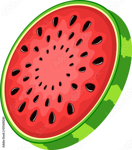 Watermelon clipart design illustration