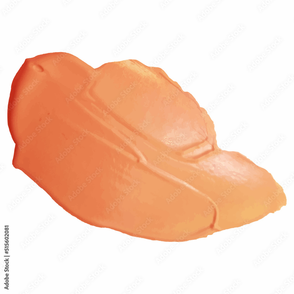 Acrylic paint smear on white background. Acrylic paint smear on white background.
