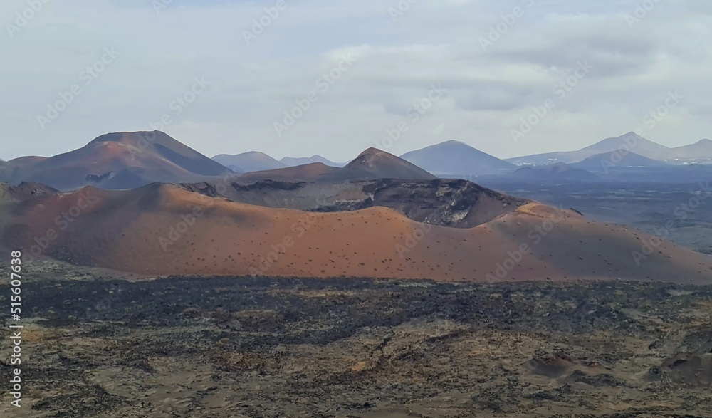 Vulkane im Timafaya Nationalpark auf Lanzarote 