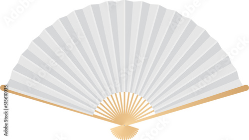 Colored japan folding fan vector illustration  photo