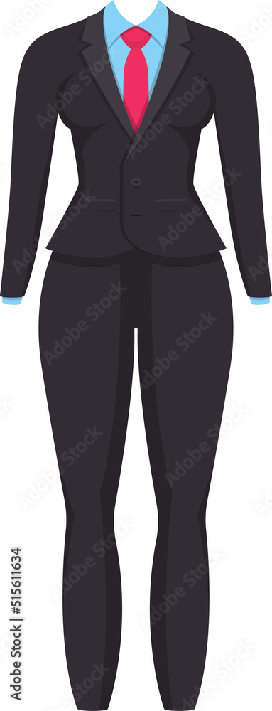 Woman suit clipart design illustration