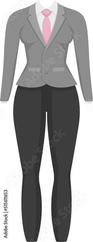 Woman suit clipart design illustration