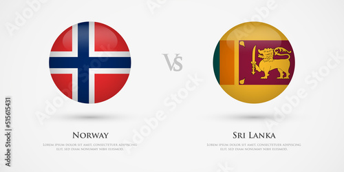 Norway vs Sri Lanka country flags template. The concept for game, competition, relations, friendship, cooperation, versus. Free Download Norway vs Sri Lanka country flags template. The concept for game, competition, relations, friendship, cooperation, versus. - GFXLoad