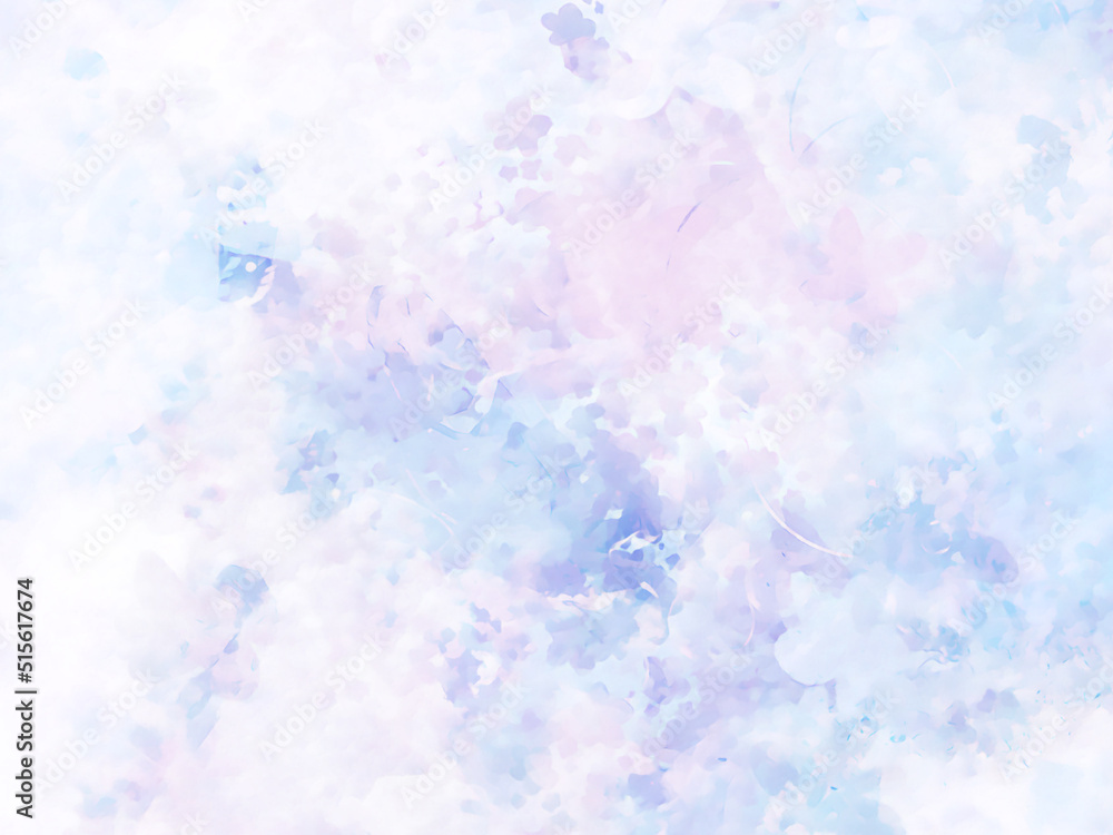 幻想的な水色の水彩テクスチャ背景
