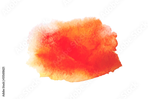Watercolor spot. Colored aquarelle sample. Hand drawn watercolour splotch