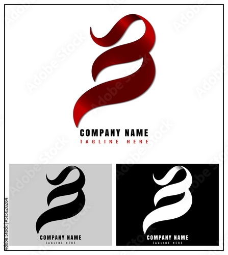 Fototapeta Naklejka Na Ścianę i Meble -  B letter logo design for your brand and business, Letter B