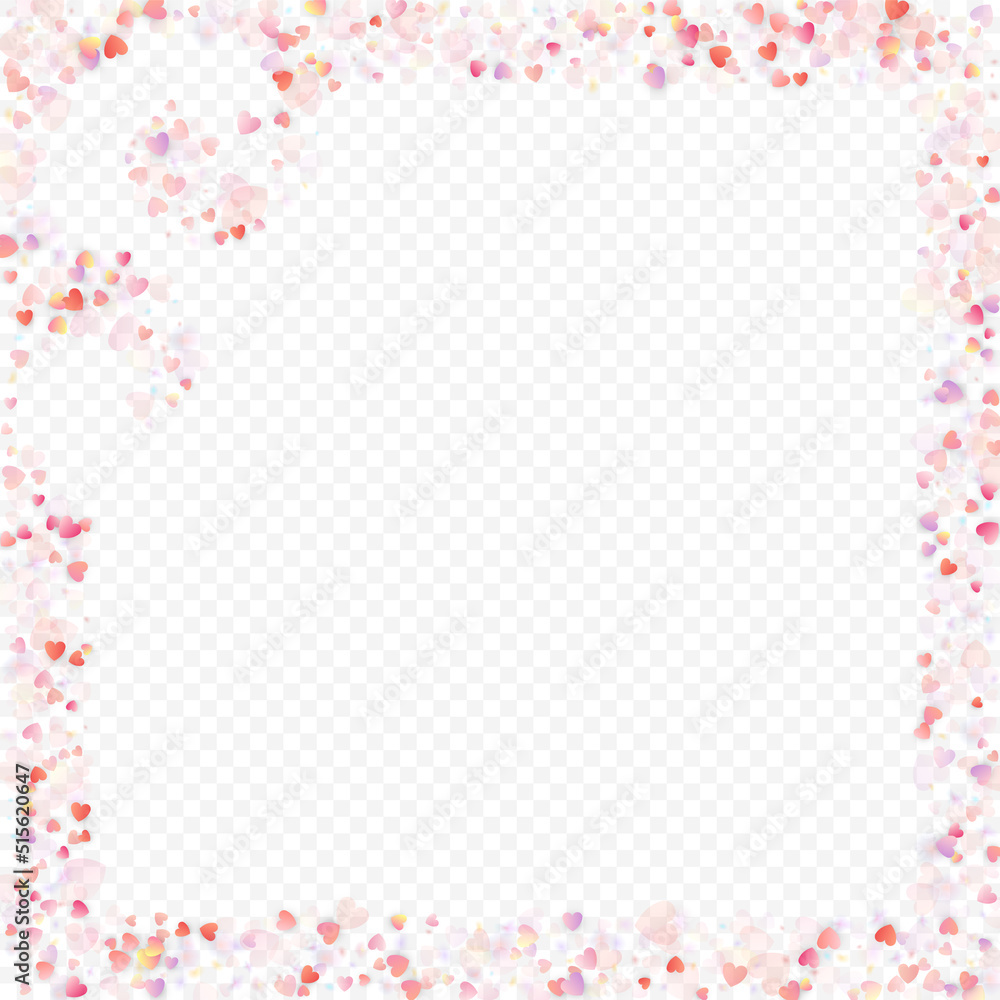 heart love vector confetti frame valentine pink heart love vector confetti frame valentine pink