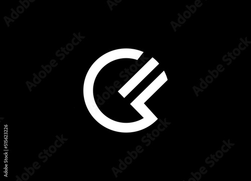 cf latter vector logo abstrack templete