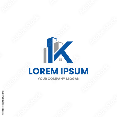 Letter K real estate logo. Suitable for your design need, logo, illustration, animation, etc.