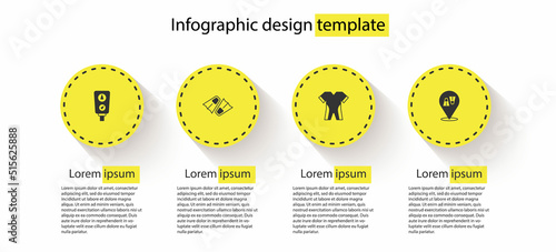 Set Gauge scale, Flippers for swimming, Wetsuit scuba diving and . Business infographic template. Vector