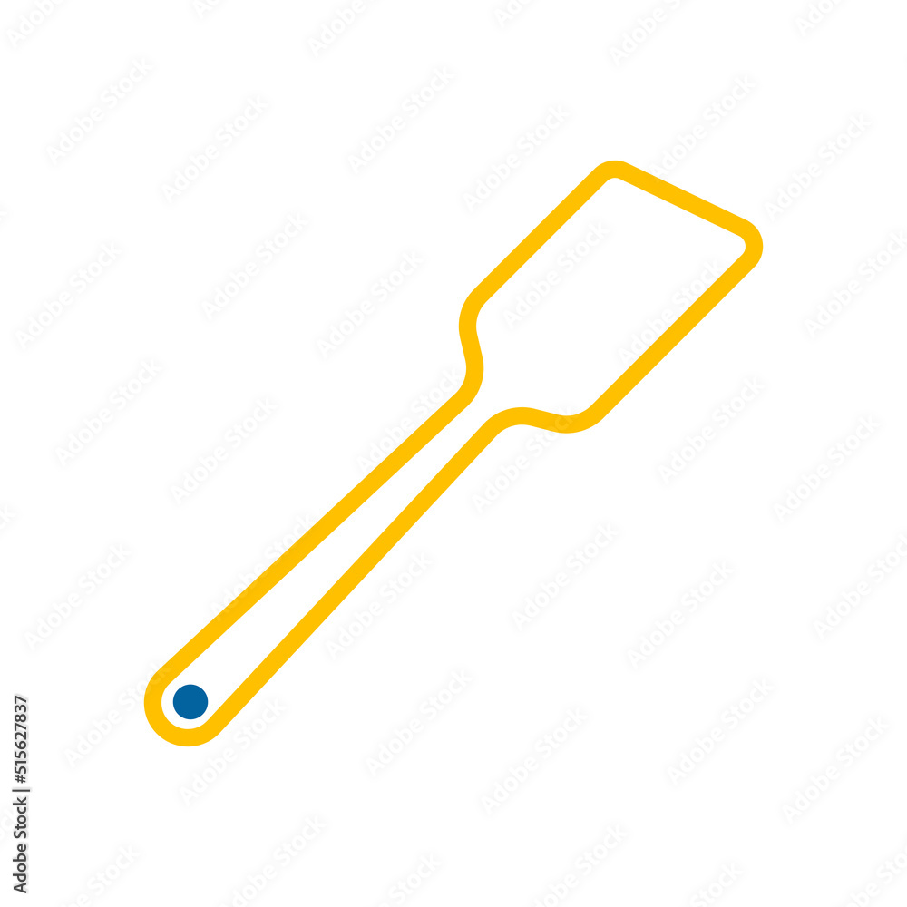 Kitchen wooden spatula vector icon Kitchen wooden spatula vector icon