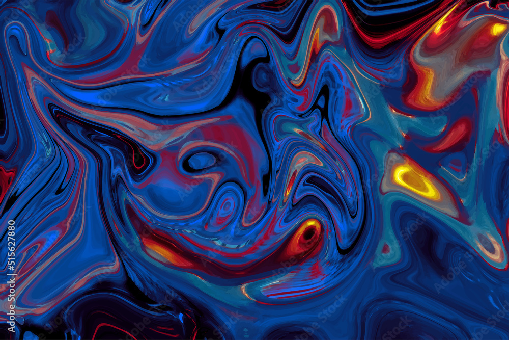 Obraz premium Vector illustration: Modern colorful flow background