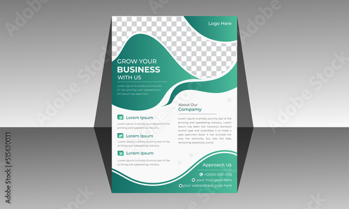 Creative corporate business flyer layout template