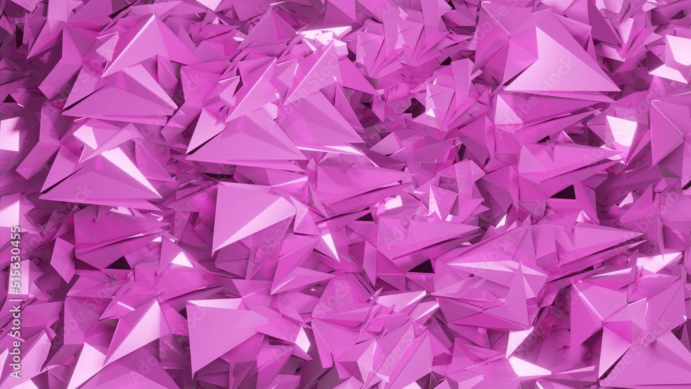 3D Rendering Pink Abstract Crystal Background 3D Rendering Pink Abstract Crystal Background
