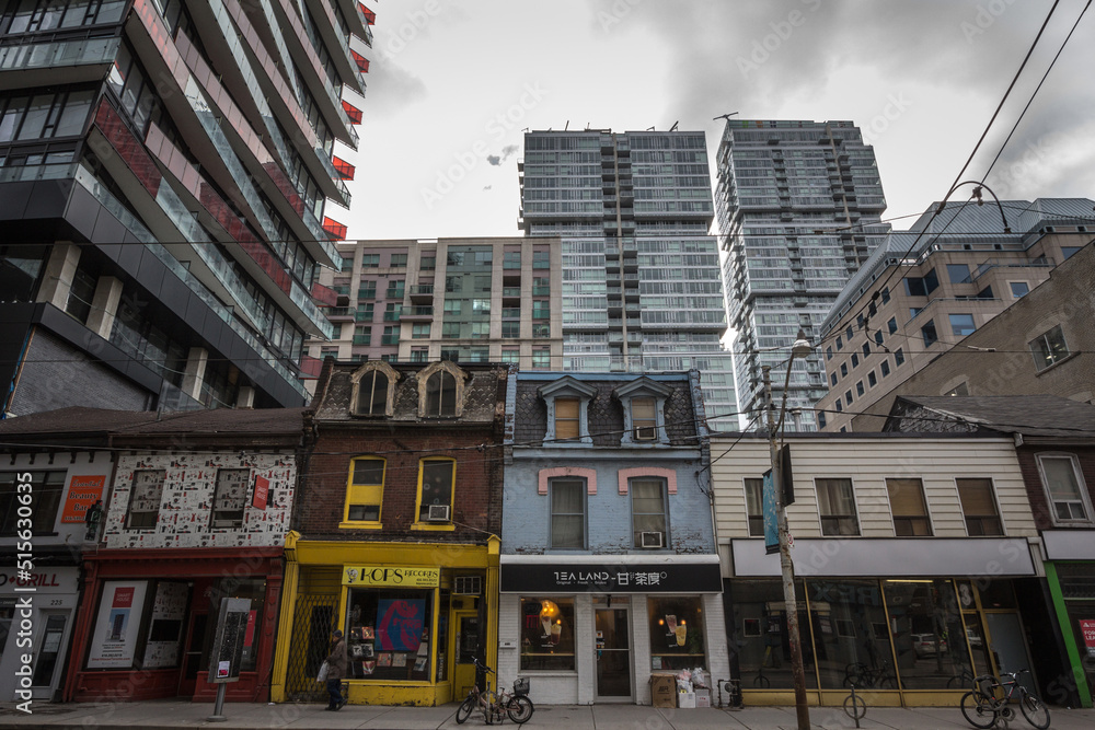 Photo inspiration: High Rise Rentals With Multiple Ocean Views Reference: Toronto Canada November 13 2018 Old Individual Houses Surrounded