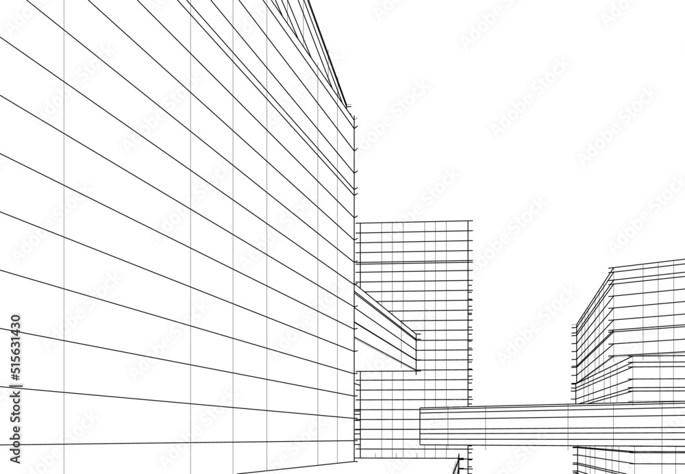 Modern architecture 3d rendering Modern architecture 3d rendering
