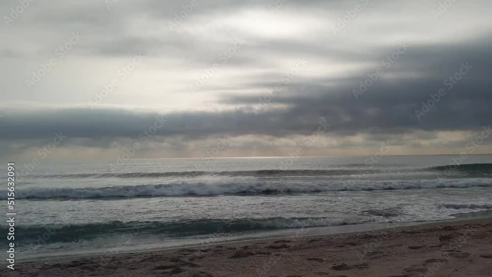 sea at dawn with soft waves view from the beach sea at dawn with soft waves view from the beach