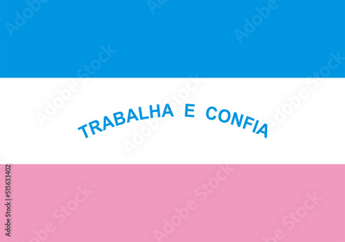 Flag of Espirito Santo state (Federative Republic of Brazil) Espírito Santo, Trabalha e Confia