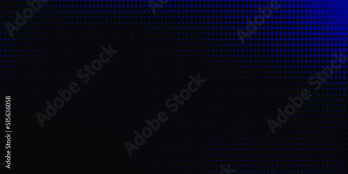 Black abstract background and blue dot