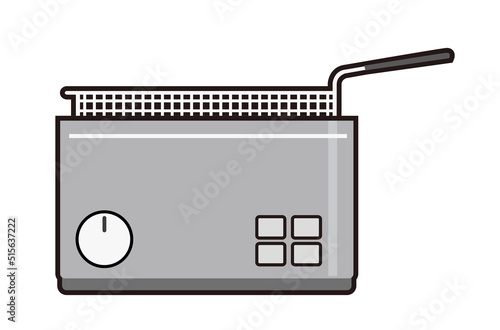 家庭用フライヤーのイラスト