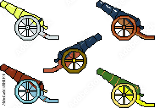 great wall cannon pixel art.