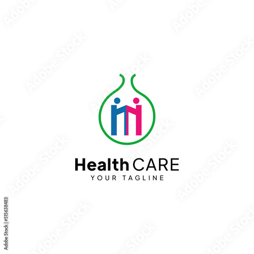 Health logo vector illustration for personal and company simple identity