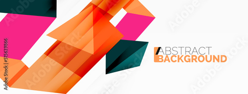 Abstract line and triangle background. Creative geometric abstract backdrop. Business template for wallpaper, banner, background or landing